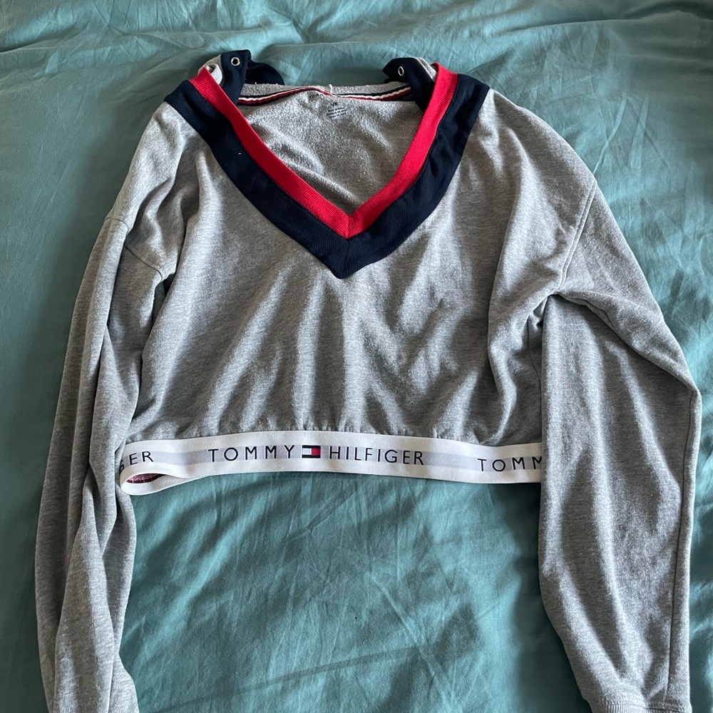 Tommy Hilfiger cropped pullover, women's L
